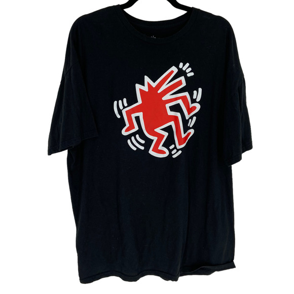 Keith Haring Tops - Keith Haring Artist Dancing Red Dog Graphic Tee 2XL Unisex
